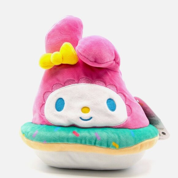 7" My Melody Summer Edition Sanrio Squishmallows / Jazzwares / KellyToy / BNWT - Picture 1 of 4